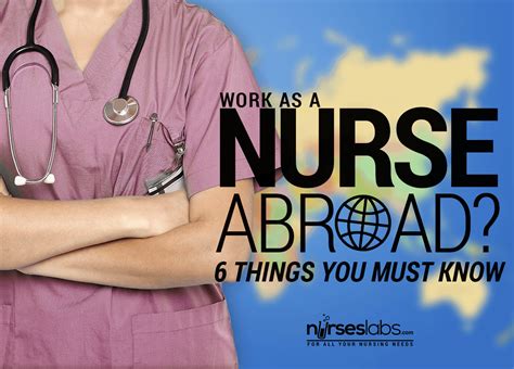 working abroad as a nurse.